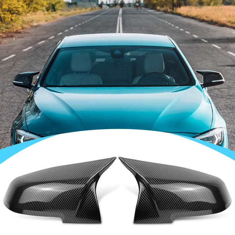 CLIO Door Rearview Mirror Cover Cap Replacement for BMW F20 F22 F23 F30 F31 F32 F33 F36 F87 M2 X1 E84 (Carbon Fiber) - Image 4